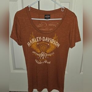 Harley-Davidson Women's Rust Graphic Tee